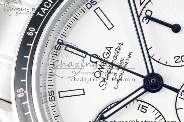 0512 Speedmaster Racing Master SS HKF Best Edition White Dial on SS Bracelet A Premium 7809